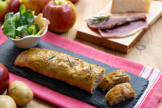 Strudel salati con mela 